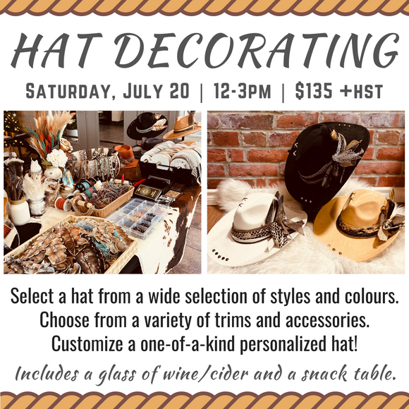 Hat Decorating | Sat July 20
