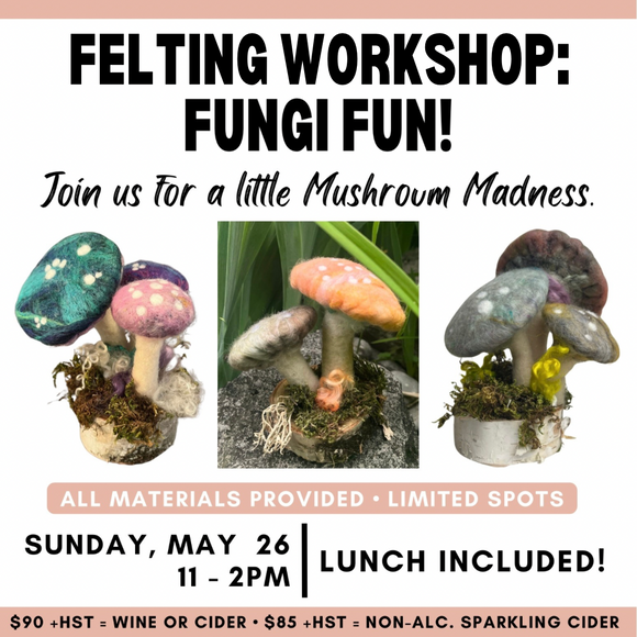 Felting Workshop: Fungi Fun | Sun May 26