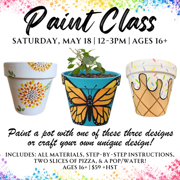 Clay Pot Paint Class | Sat May 18