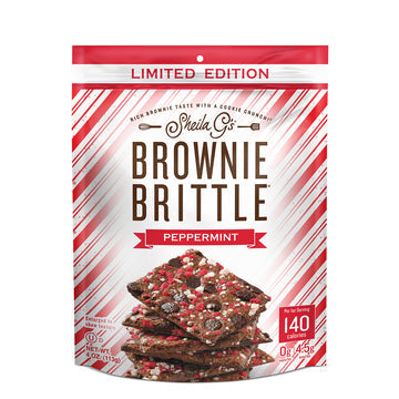 Chocolate Chip Peppermint Brownie Brittle