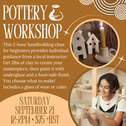 Pottery Workshop | Sat Sept 21