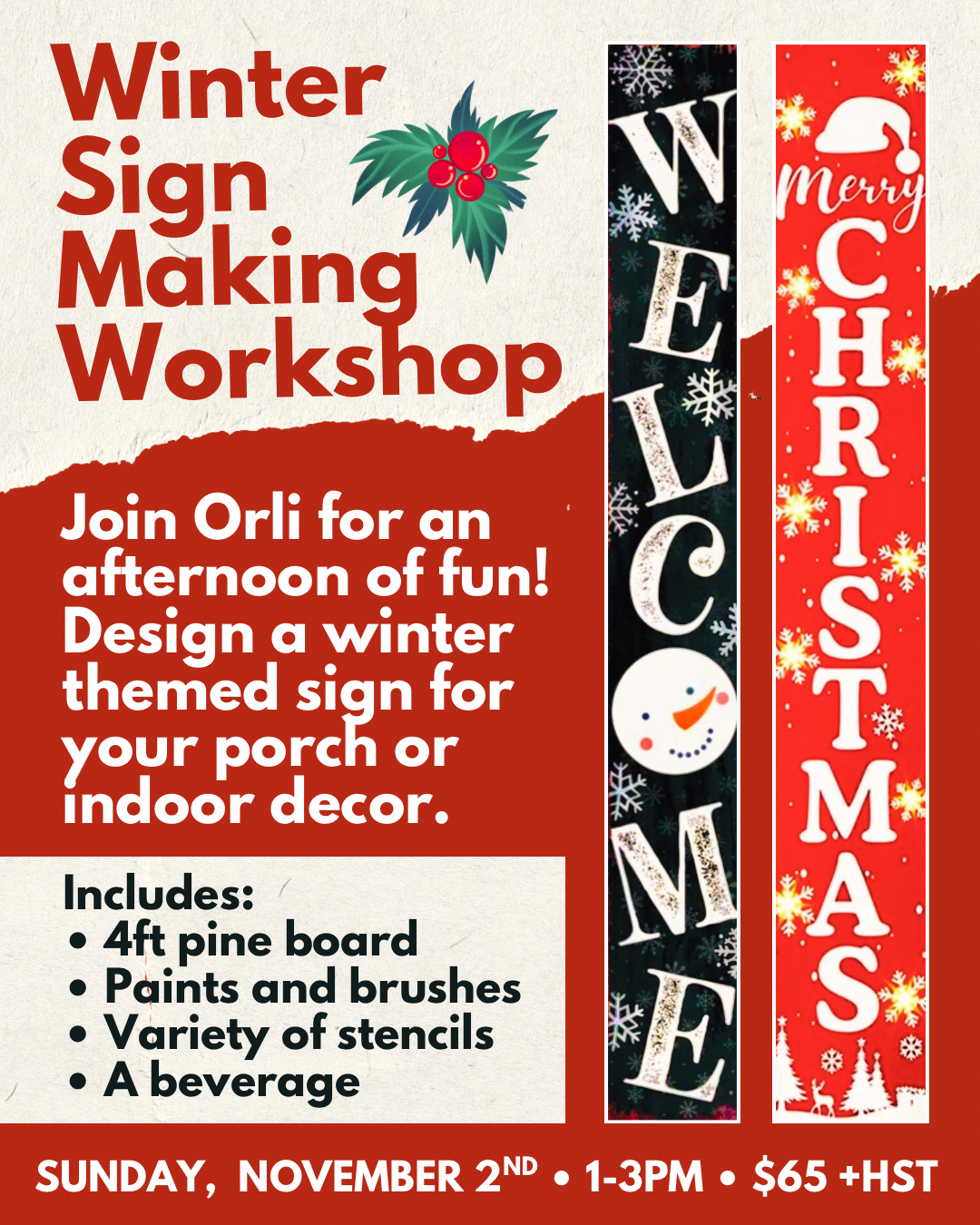 Winter Sign Painting | November 2