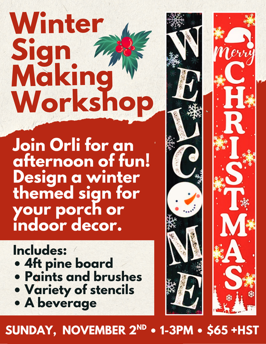 Winter Sign Painting | November 2